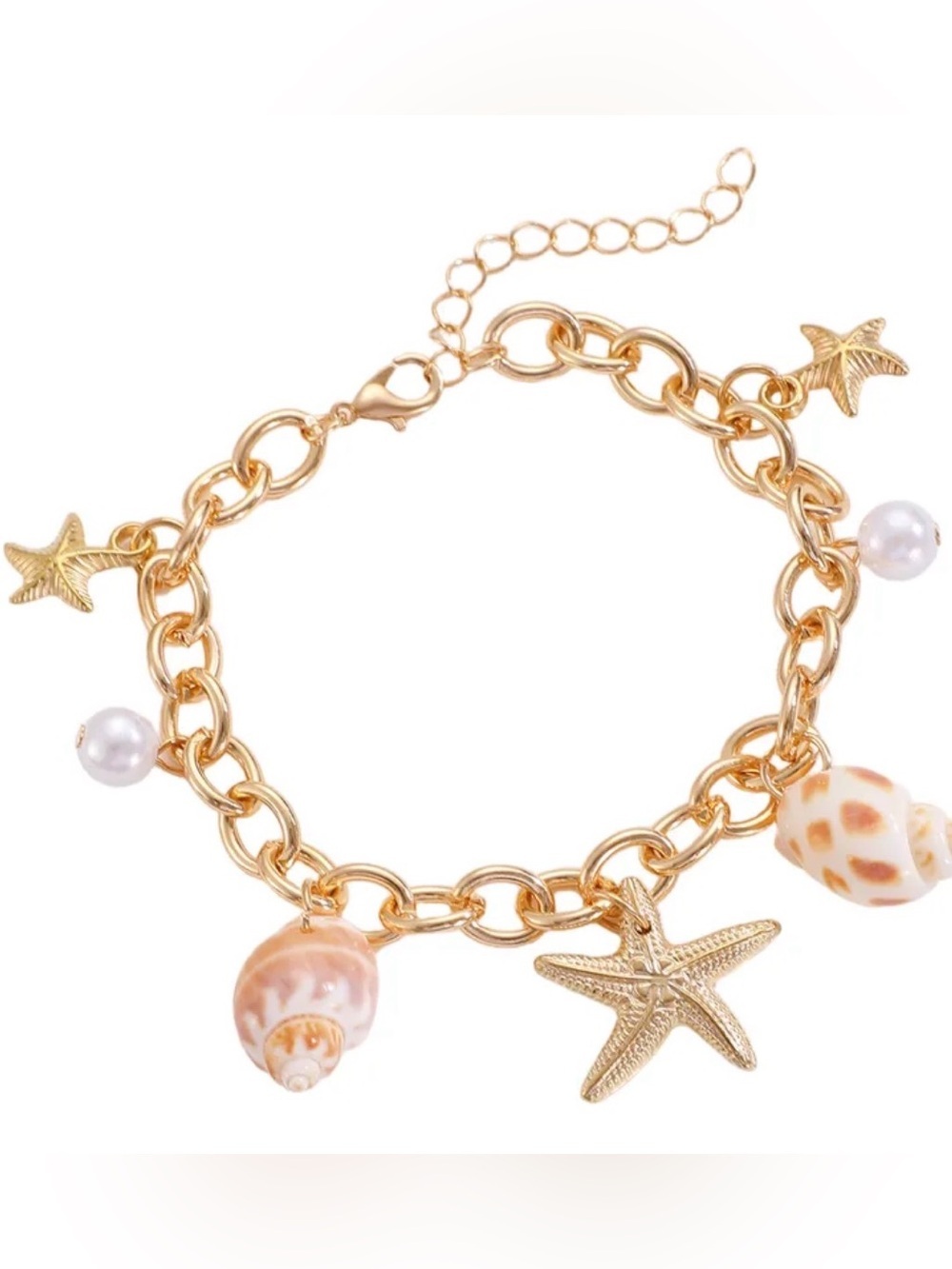 Fashion Ocean Shell Starfish Bracelet. - Picture 4 of 6